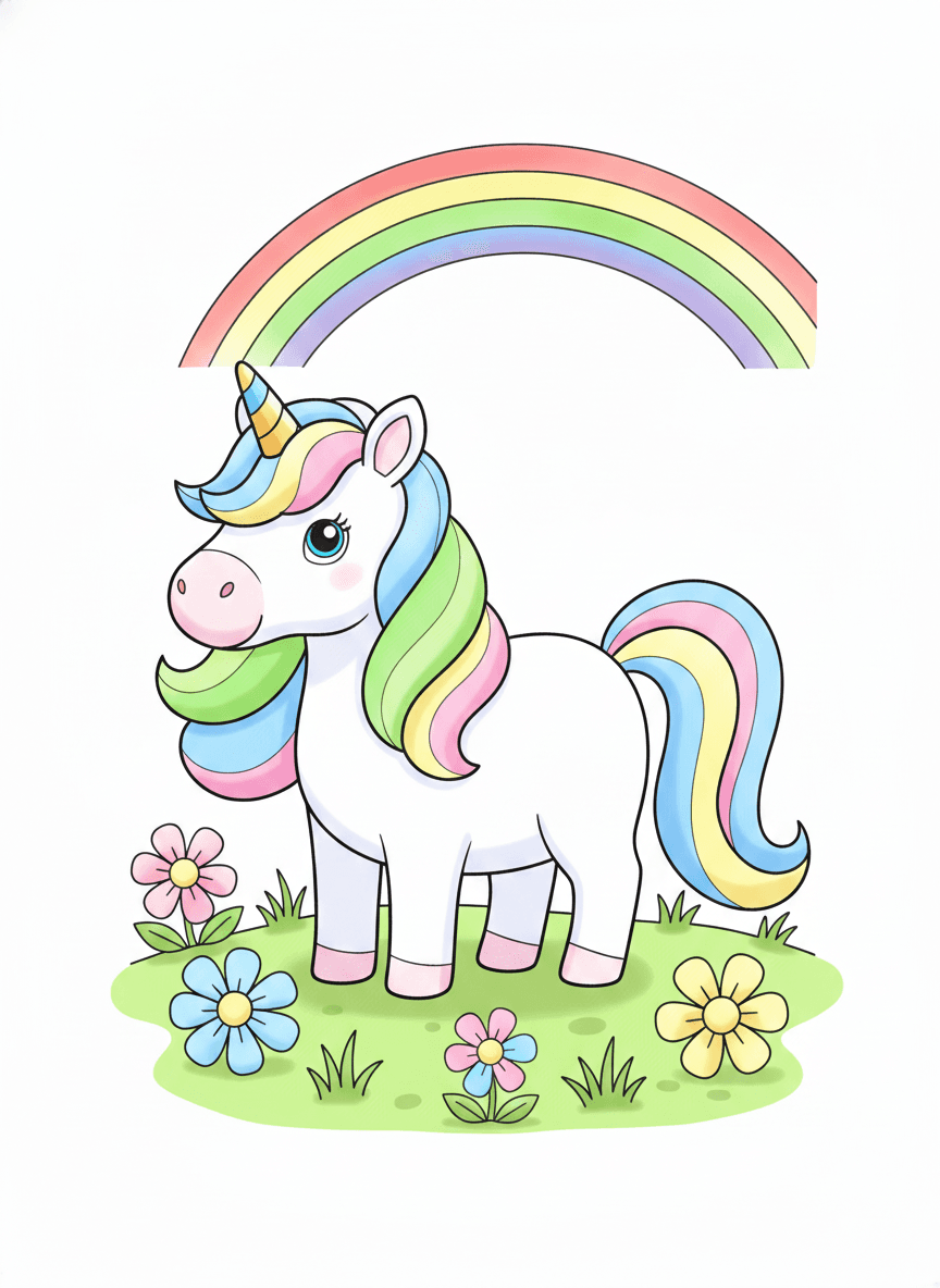 Magical Unicorn — colored example